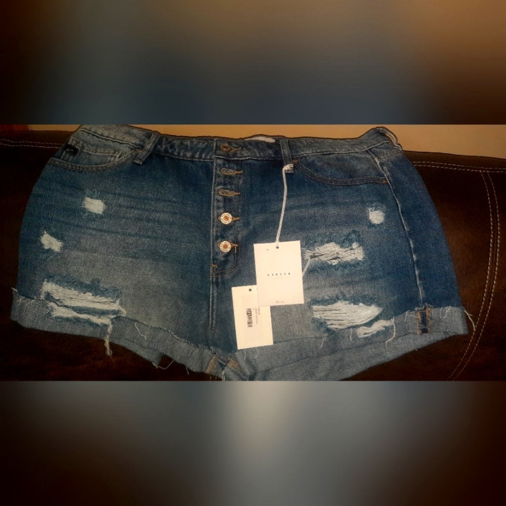 Mended cuff shorts
